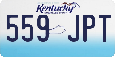 KY license plate 559JPT