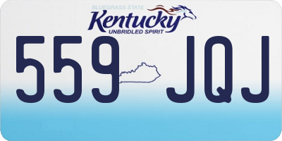 KY license plate 559JQJ