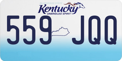 KY license plate 559JQQ