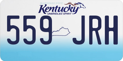 KY license plate 559JRH