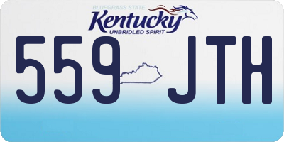 KY license plate 559JTH