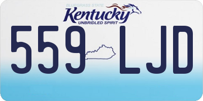 KY license plate 559LJD