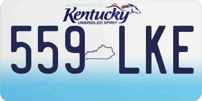 KY license plate 559LKE