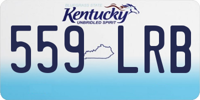 KY license plate 559LRB