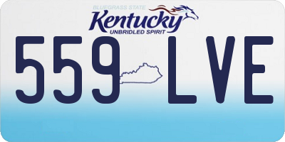 KY license plate 559LVE