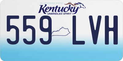 KY license plate 559LVH