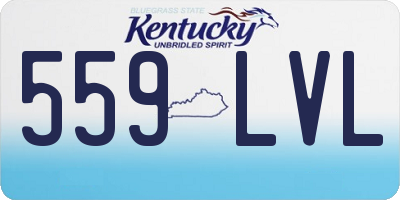 KY license plate 559LVL