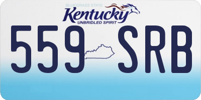 KY license plate 559SRB