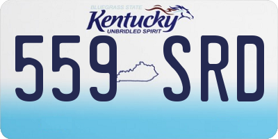 KY license plate 559SRD