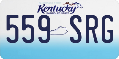 KY license plate 559SRG