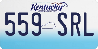 KY license plate 559SRL