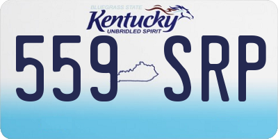 KY license plate 559SRP