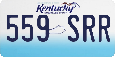 KY license plate 559SRR