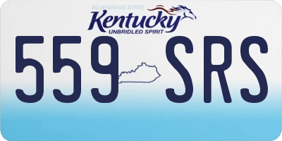 KY license plate 559SRS