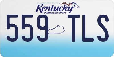 KY license plate 559TLS