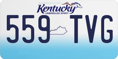 KY license plate 559TVG