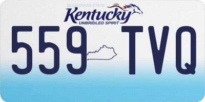 KY license plate 559TVQ