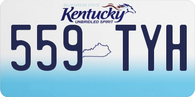KY license plate 559TYH