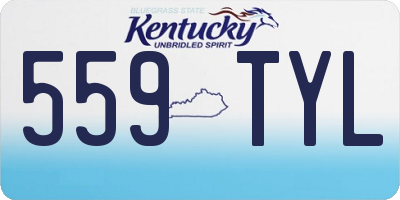 KY license plate 559TYL