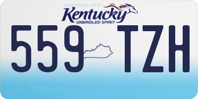 KY license plate 559TZH