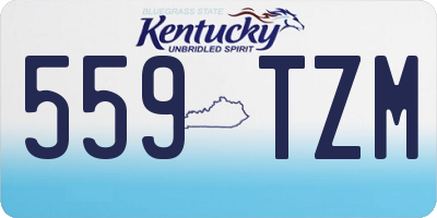KY license plate 559TZM