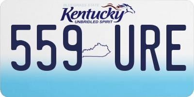 KY license plate 559URE