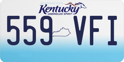 KY license plate 559VFI