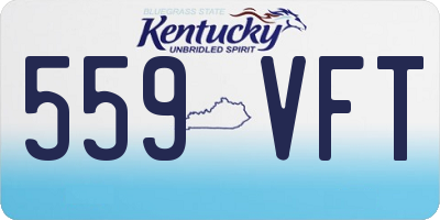 KY license plate 559VFT