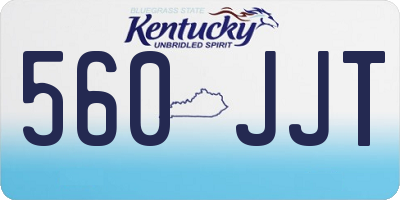 KY license plate 560JJT