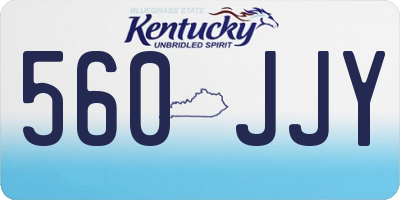 KY license plate 560JJY