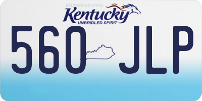 KY license plate 560JLP