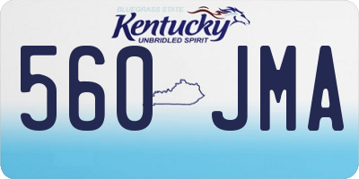 KY license plate 560JMA