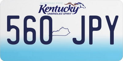 KY license plate 560JPY
