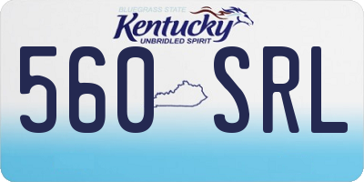 KY license plate 560SRL