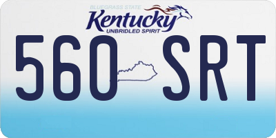 KY license plate 560SRT