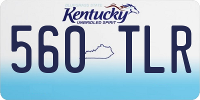 KY license plate 560TLR