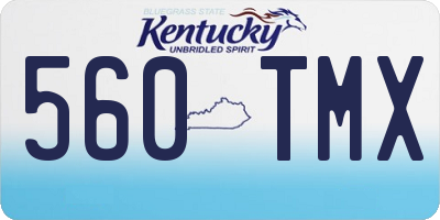 KY license plate 560TMX