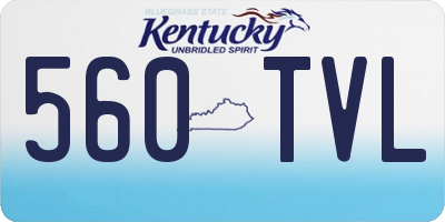 KY license plate 560TVL