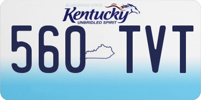 KY license plate 560TVT