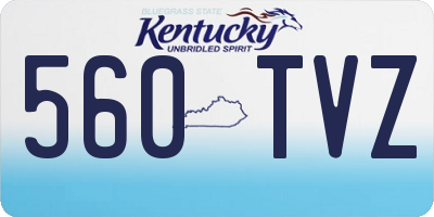 KY license plate 560TVZ
