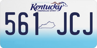 KY license plate 561JCJ