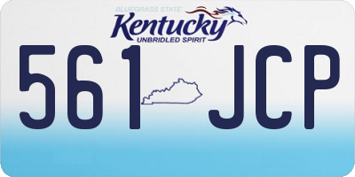 KY license plate 561JCP