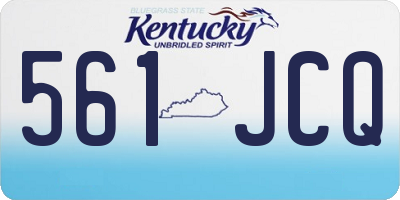 KY license plate 561JCQ