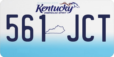 KY license plate 561JCT