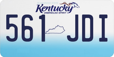 KY license plate 561JDI