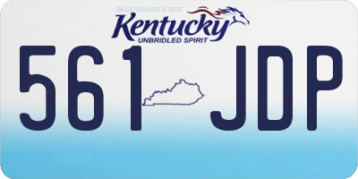 KY license plate 561JDP