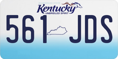 KY license plate 561JDS