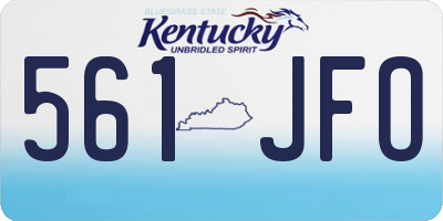 KY license plate 561JFO