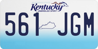 KY license plate 561JGM