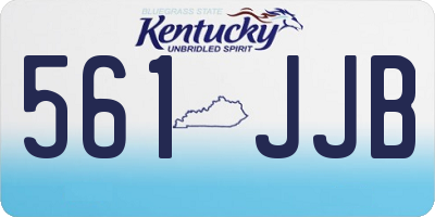 KY license plate 561JJB